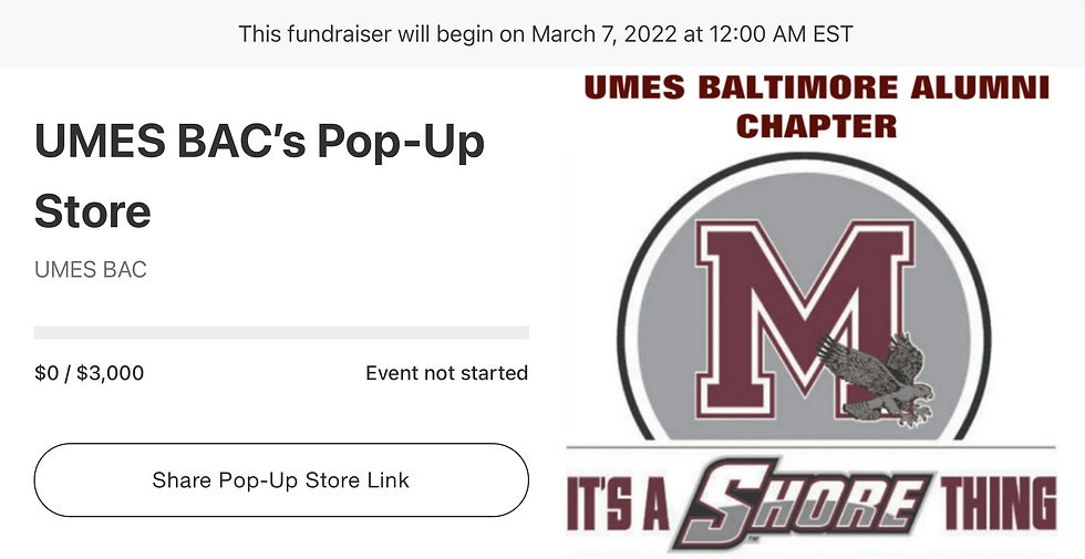 UMES Baltimore Alumni Chapter Double Good Popcorn Fundraiser