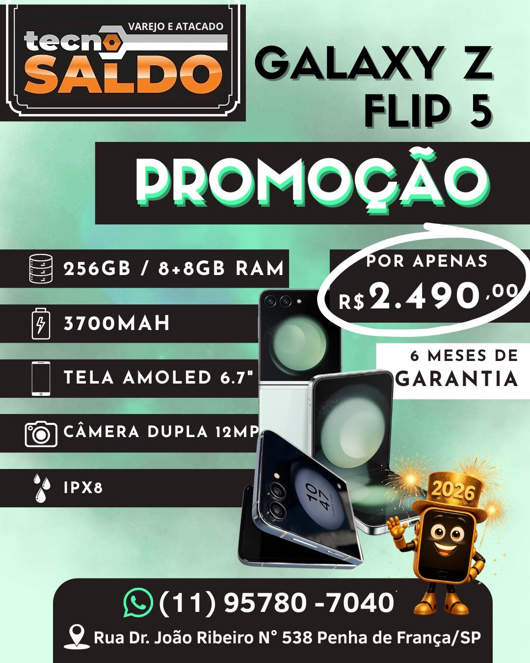 SAMSUNG GALAXY Z FLIP 5 256GB/8GB