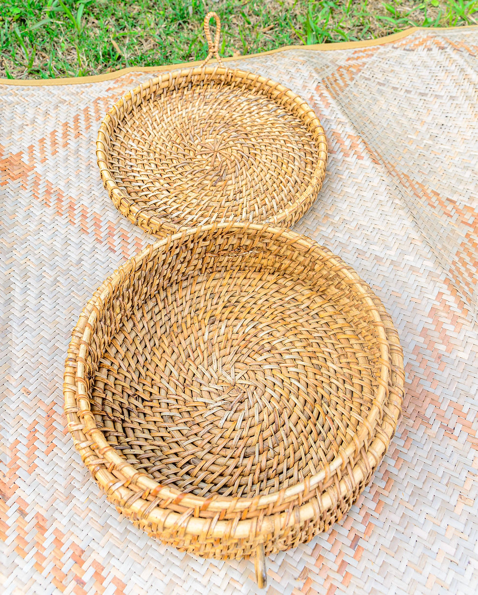 Thumbnail: Cane Basket (10.5"/4.5")