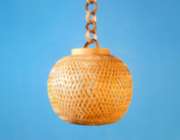 Bamboo Lamp shade | Hanging | Round | 8"X8"