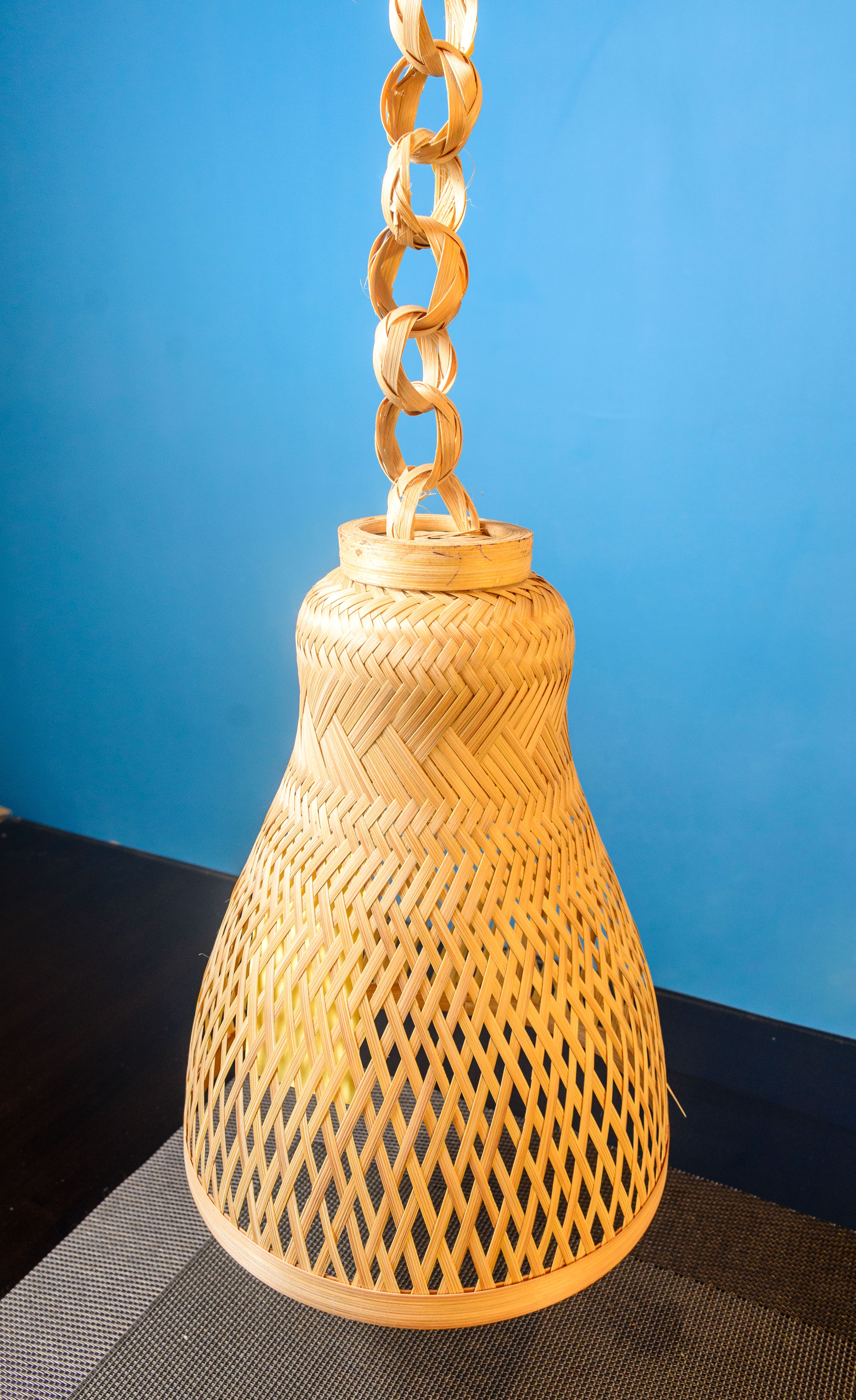 Bamboo Lamp Shade | Hanging | Bell Shaped | 10"X7"