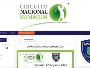 Horario Torneos Woman y Nacional Summum Club de Campo Laukariz (Bilbao) 