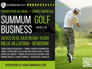 Horario Salidas Summum Business Comunidad Valenciana 09 de julio en Melia Villaitana 