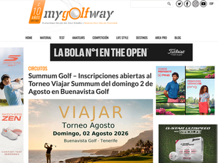 Noticia MyGolfWay: Inscripciones abiertas Viajar Summum domingo 2 de Agosto Buenavista Golf