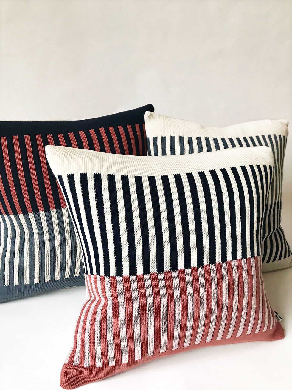 Thumbnail: Marlin Ecru/Brick Cushion Cover