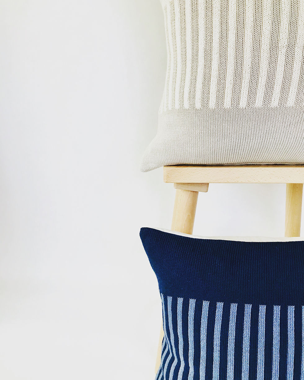 Thumbnail: Crossing Navy/Denim Cushion Cover