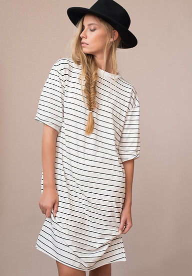 Striped Dress Model
