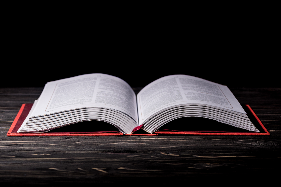 Standard publication format for a book