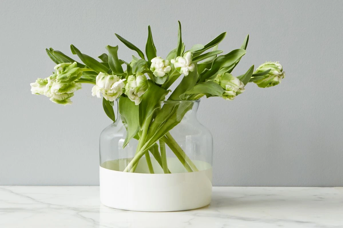 Colorblock Glass Vase