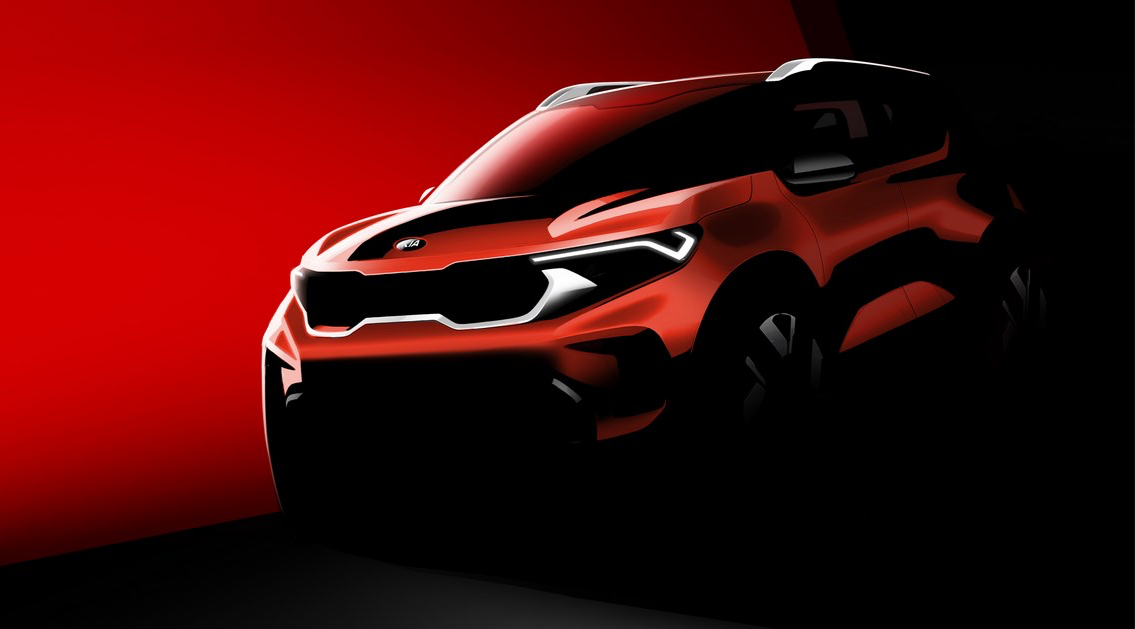 KIA Sonet render teased.