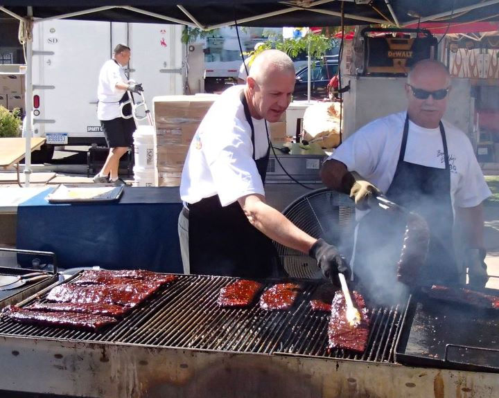 Rib cooking team.