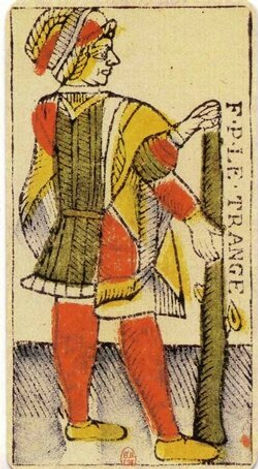 Valet de Bâtons ,Dodal, Lyon, 1701_