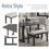Thumbnail: 6-Piece Dining Table and Chair Set with Special-shaped Legs and Foam-covered Sea