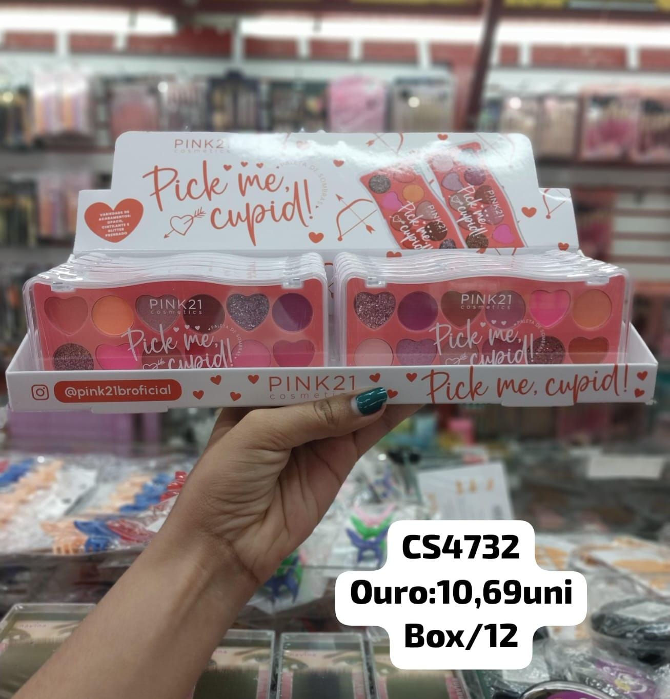 Pink 21 paleta de sombra unidade ( box vem 12)
