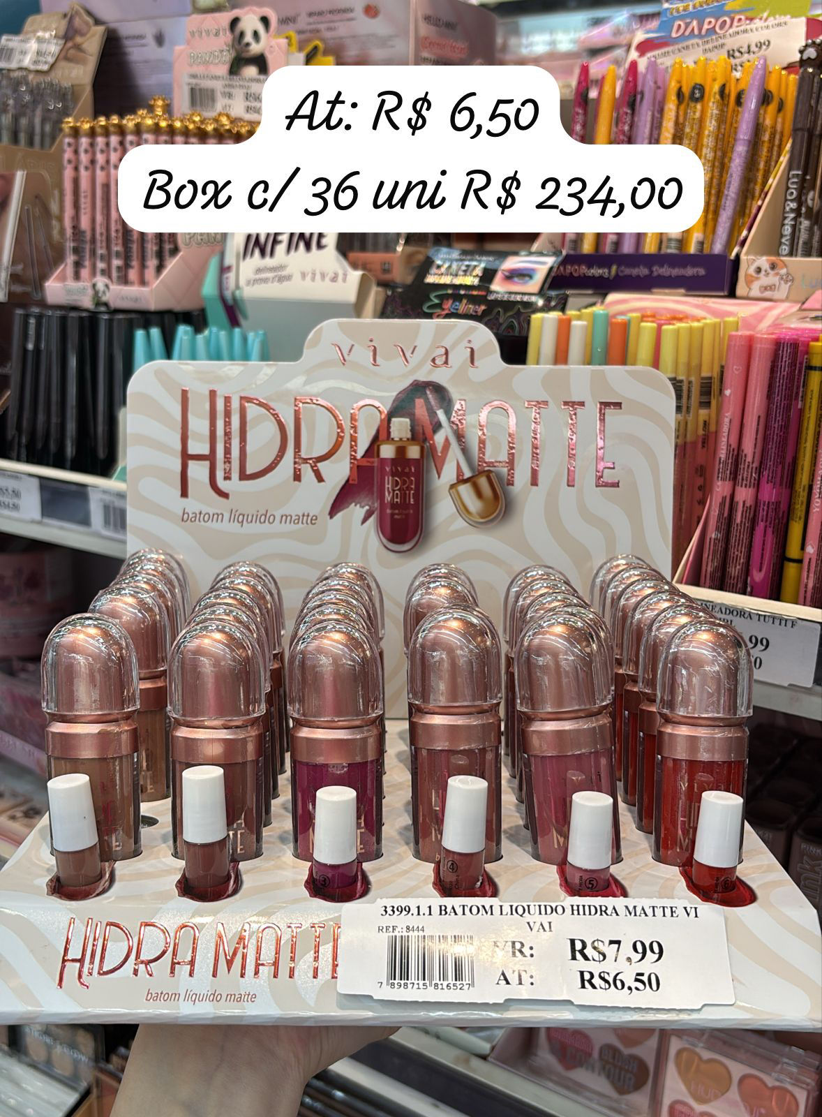 Vivai batom liquido hidra matte unidade (Box com 36)
