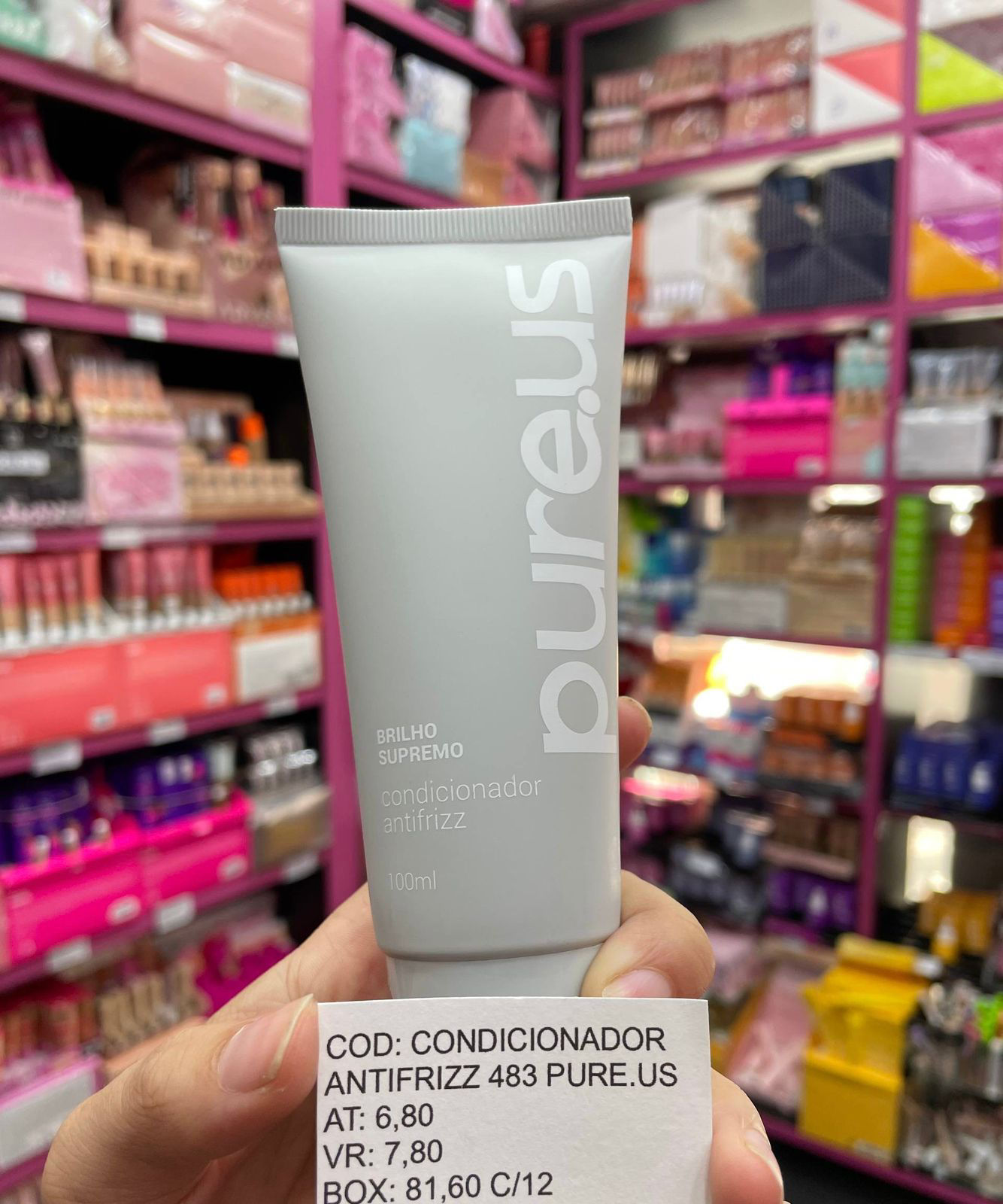 Pure.us Condicionador antifrizz unidade ( Box com 12)