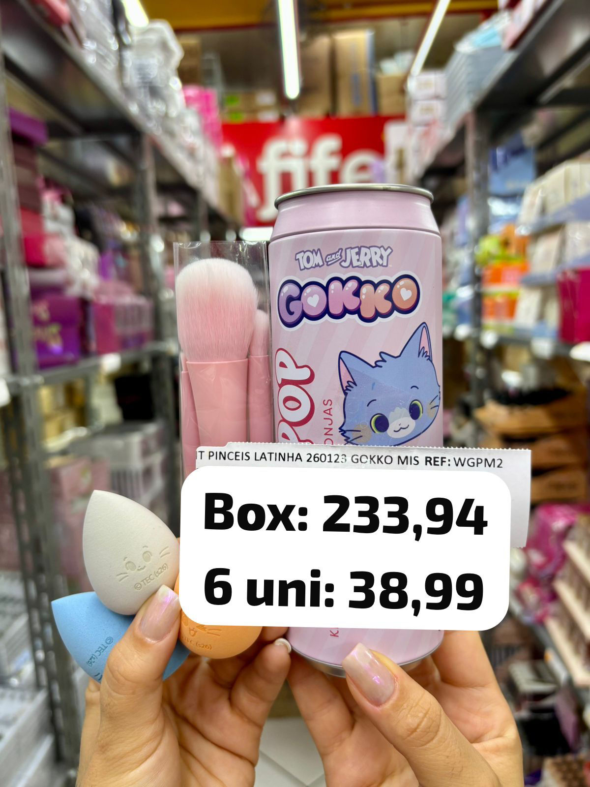 Miss Frandy Gokko Kit Pinceis latinha BOX FECHADO VEM 6