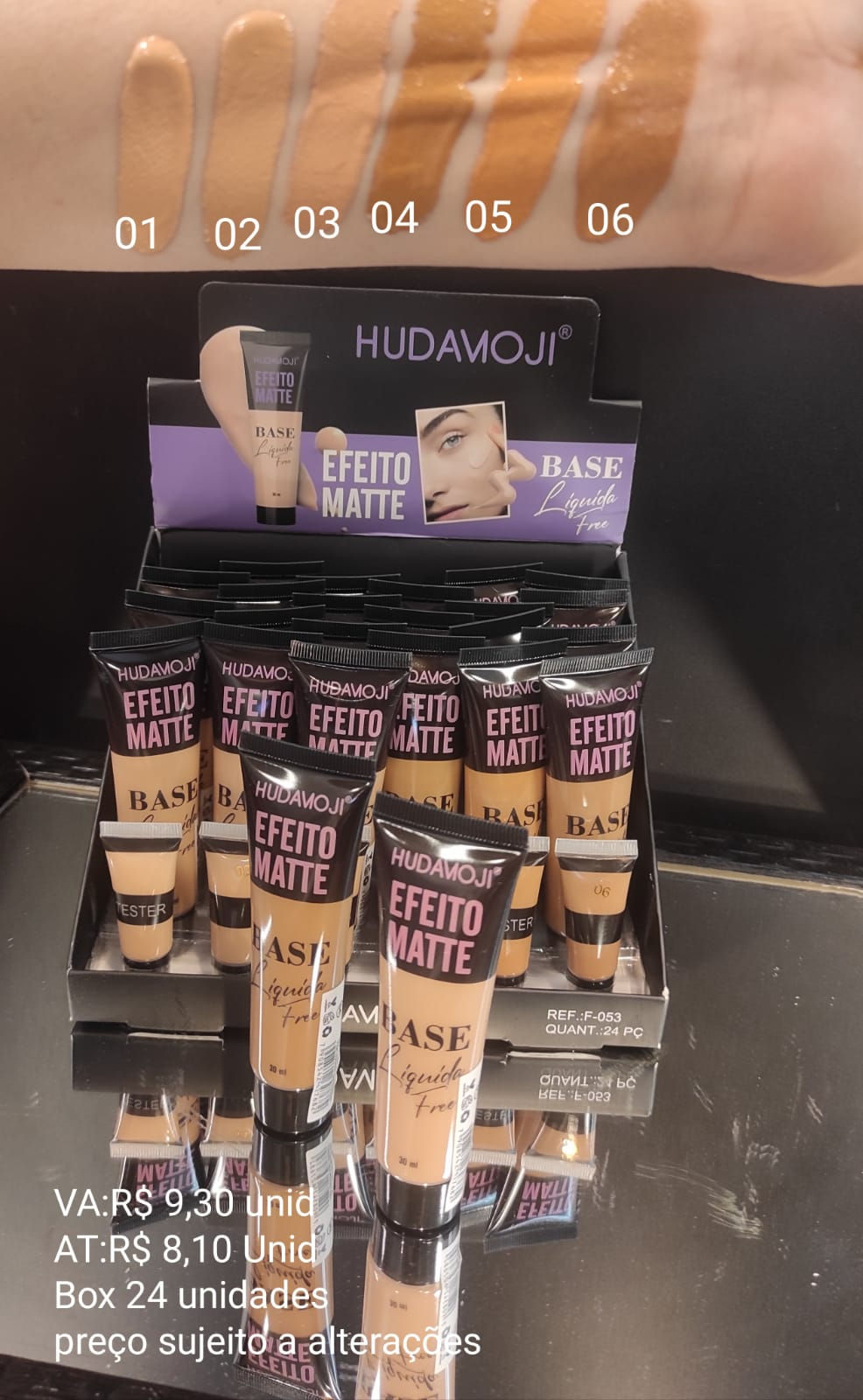 Hudamoji base líquida unidade ( box vem 24)