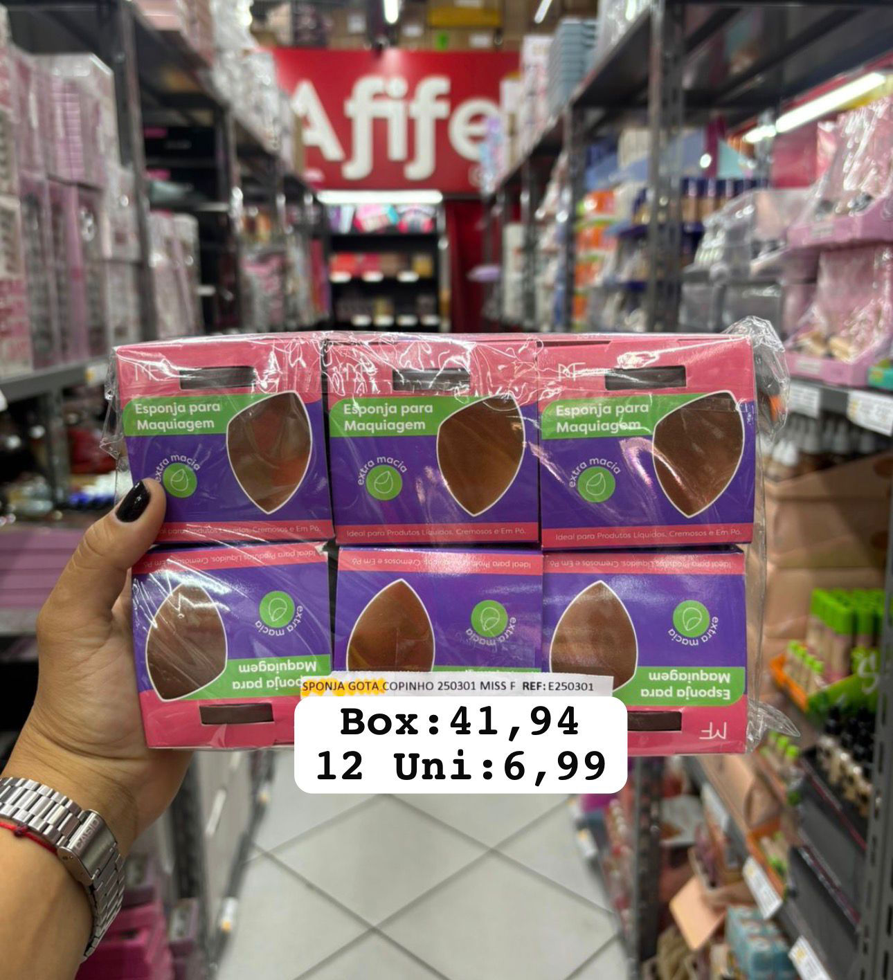 Miss Frandy Esponja chanfrada BOX FECHADO VEM 12