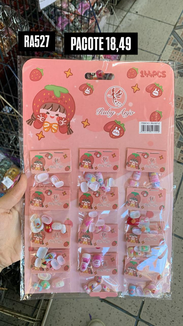 Miniatura: Ruby Anjo Unhas Postiças Infantis PACOTE FECHADO