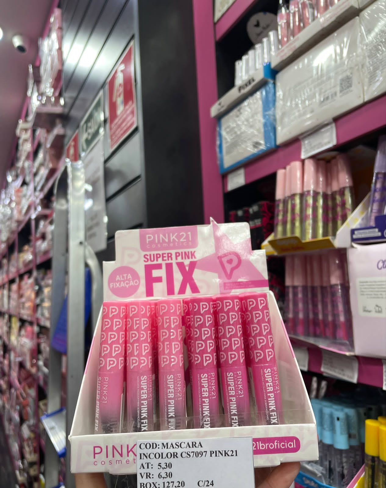 Pink 21 máscara incolor unidade ( Box com 24)