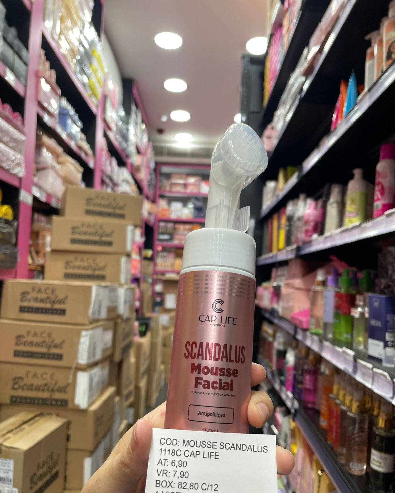 Cap life mousse facial scandalus  unidade (Box com 12)