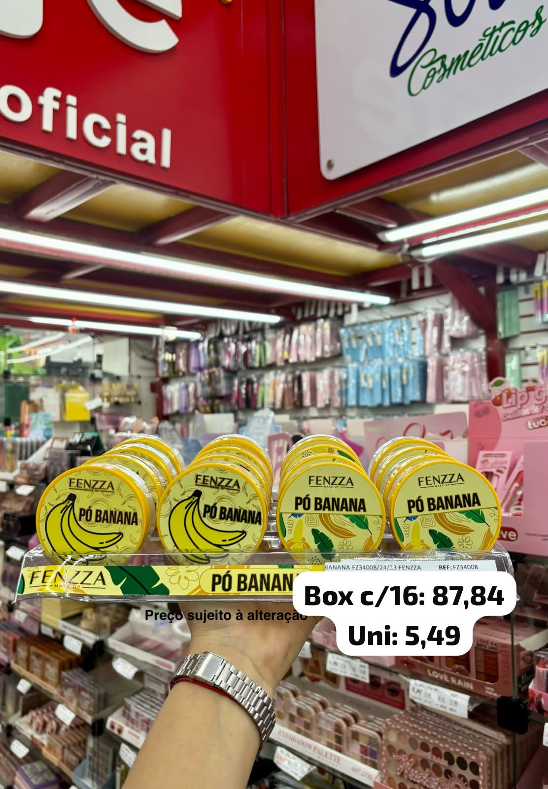 Fenzza pó banana Box fechado 