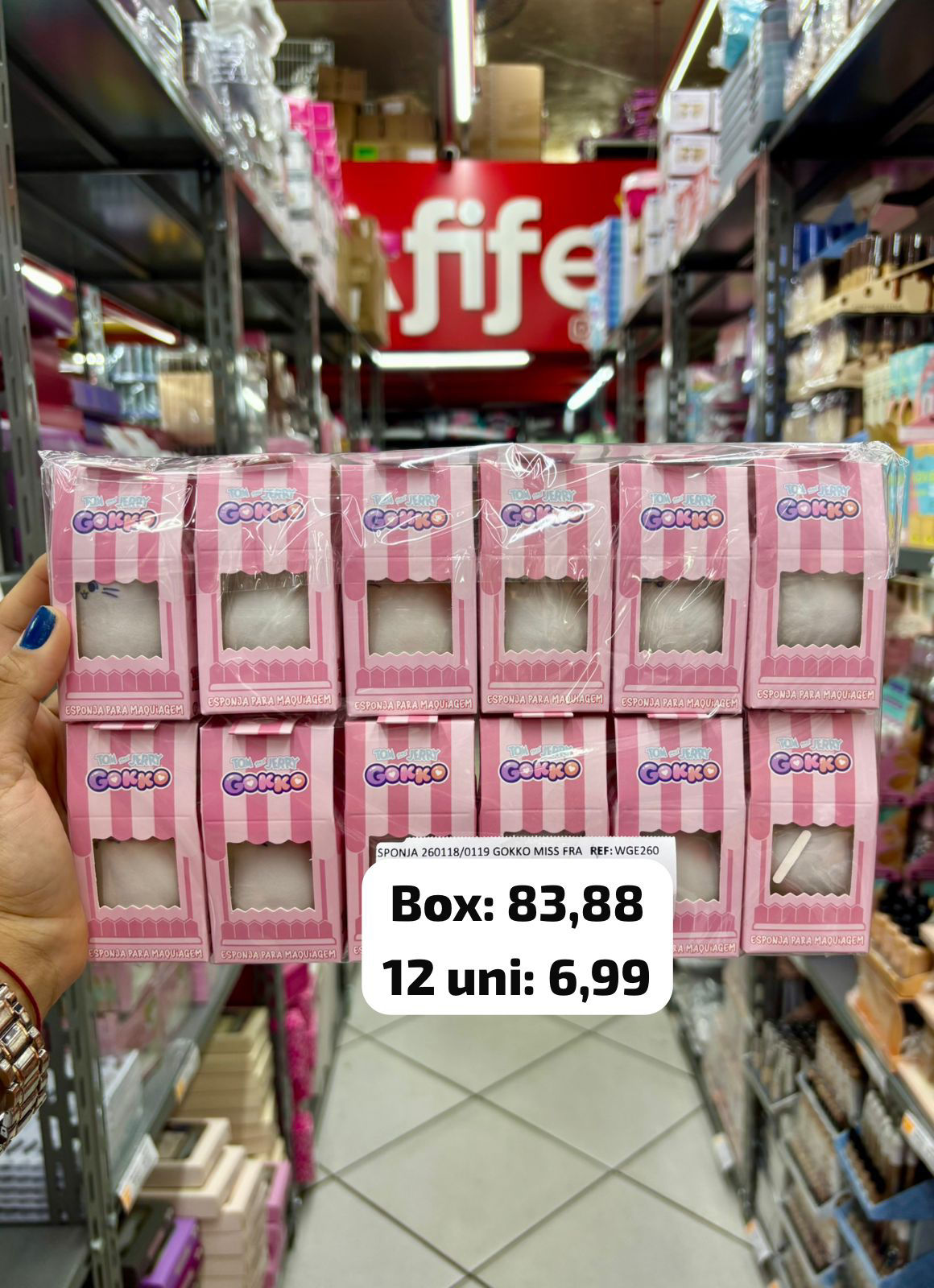 Miss Frandy Esponha Gokko WGE260 unidade (box vem 12)