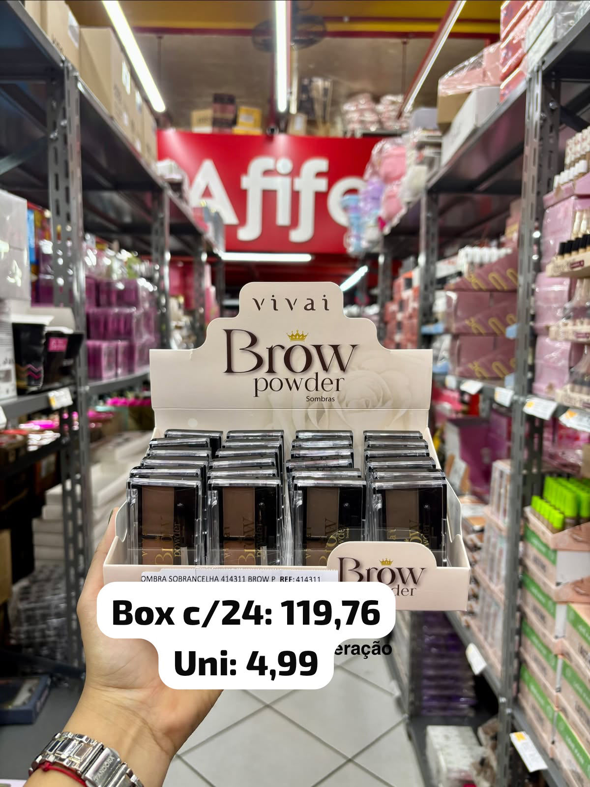 Vivai sombra sobrancelha brow powder Box fechado 