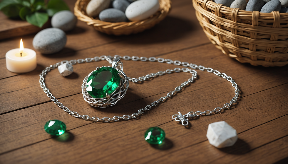 A surprise necklace for mom, for Mother's Day.