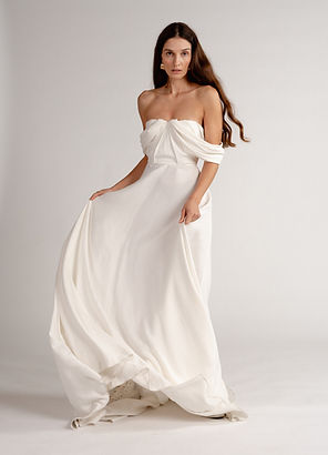 Robe drapée Ambre