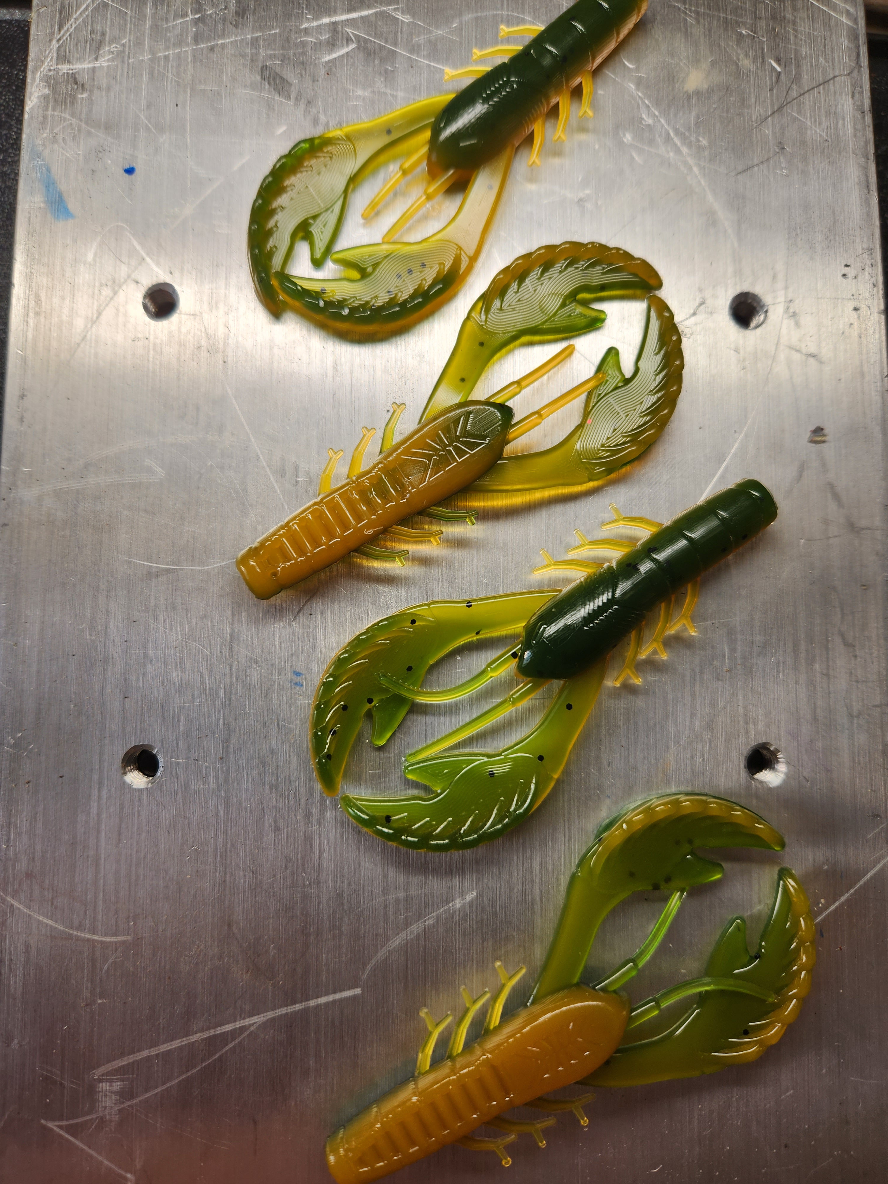 3.4" Craw Watermelon & Orange Laminate