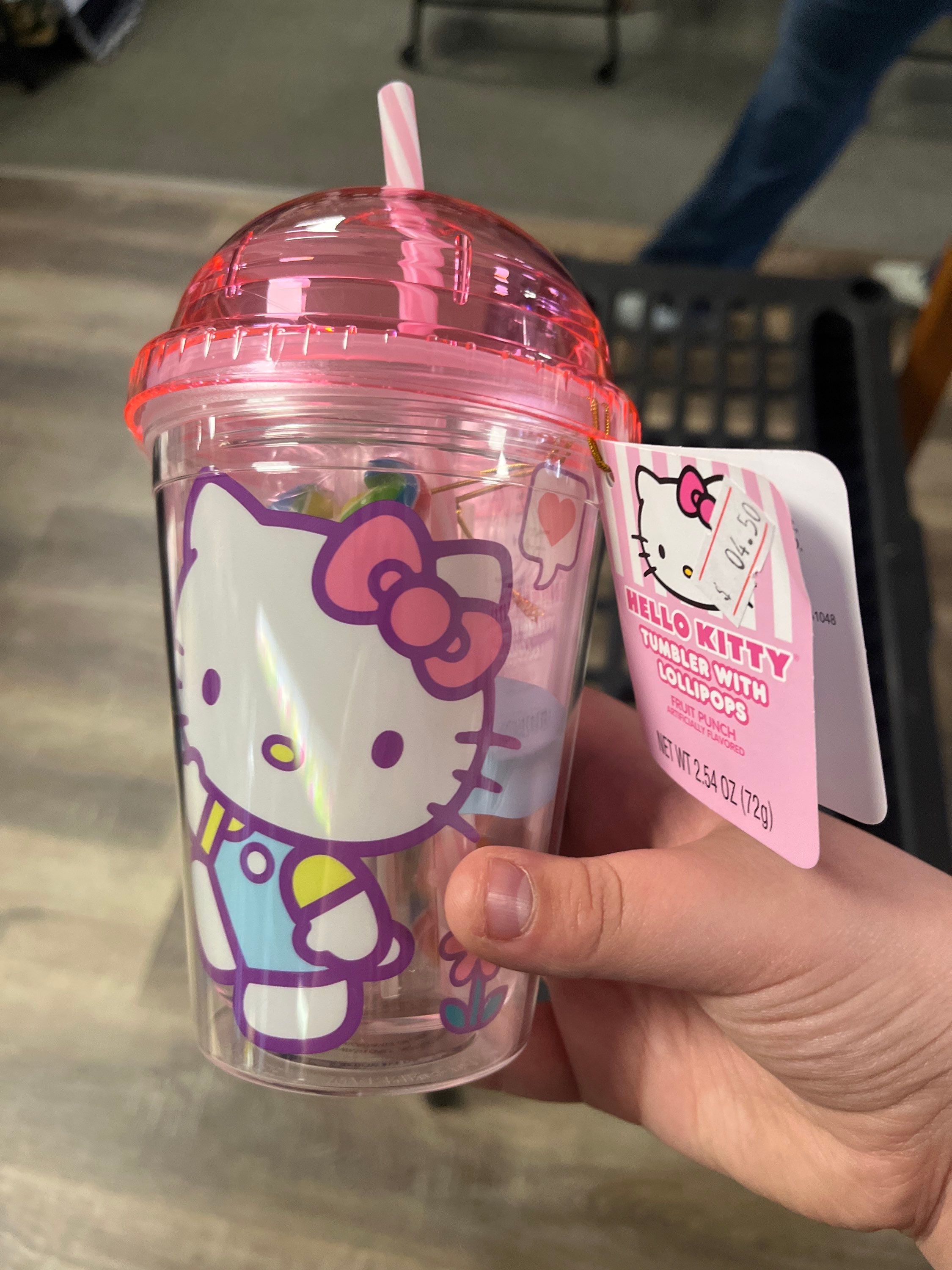 Hello Kitty Cup With Suckers