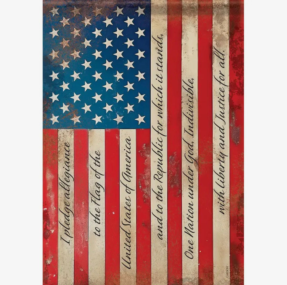 Pledge Vintage Flag 