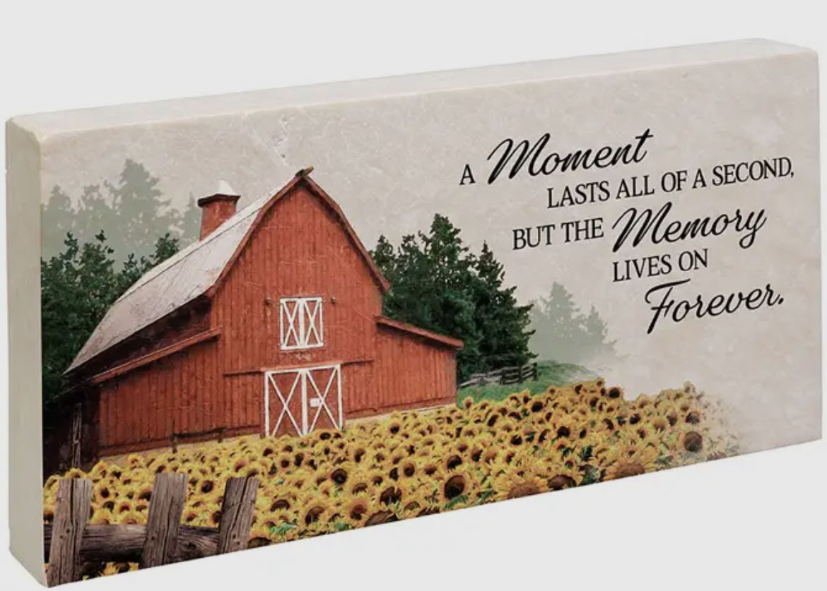 Memory Lives On Marble Paver