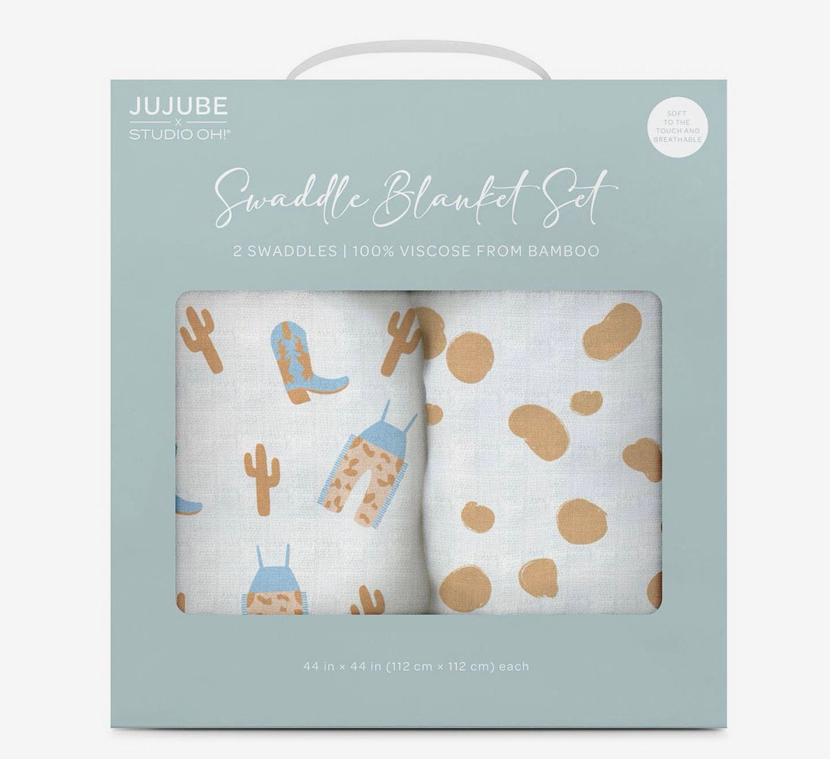 Howdy Partner Blue Swaddle Set 