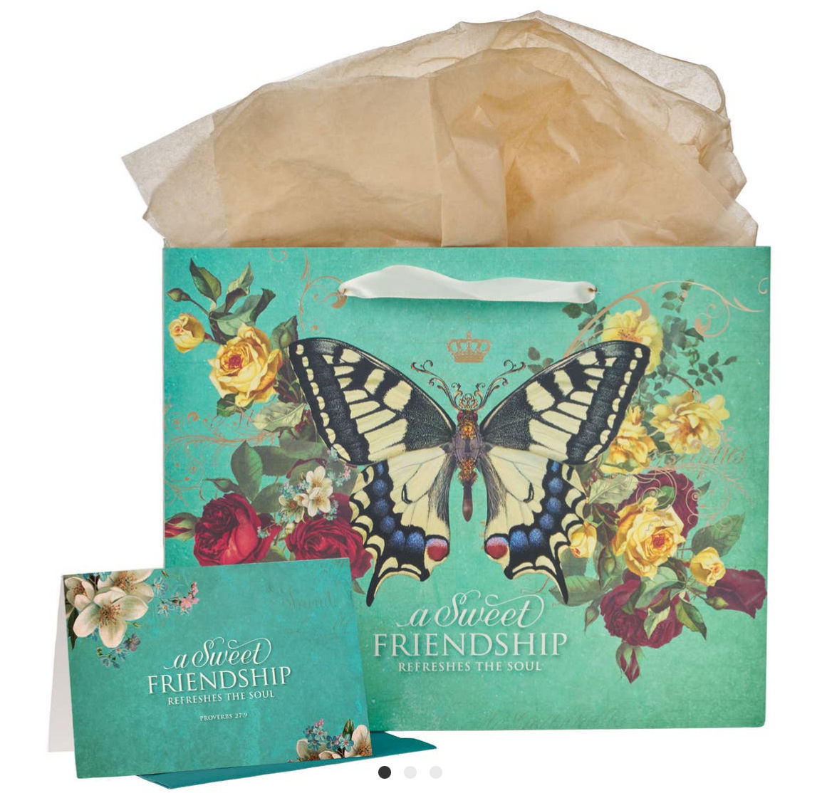 Sweet Friendship Large Butterfly Gift Bag 