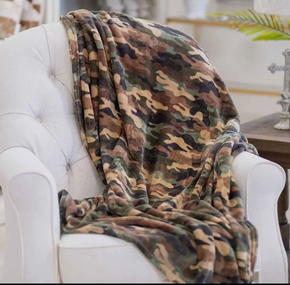 Camouflage Throw