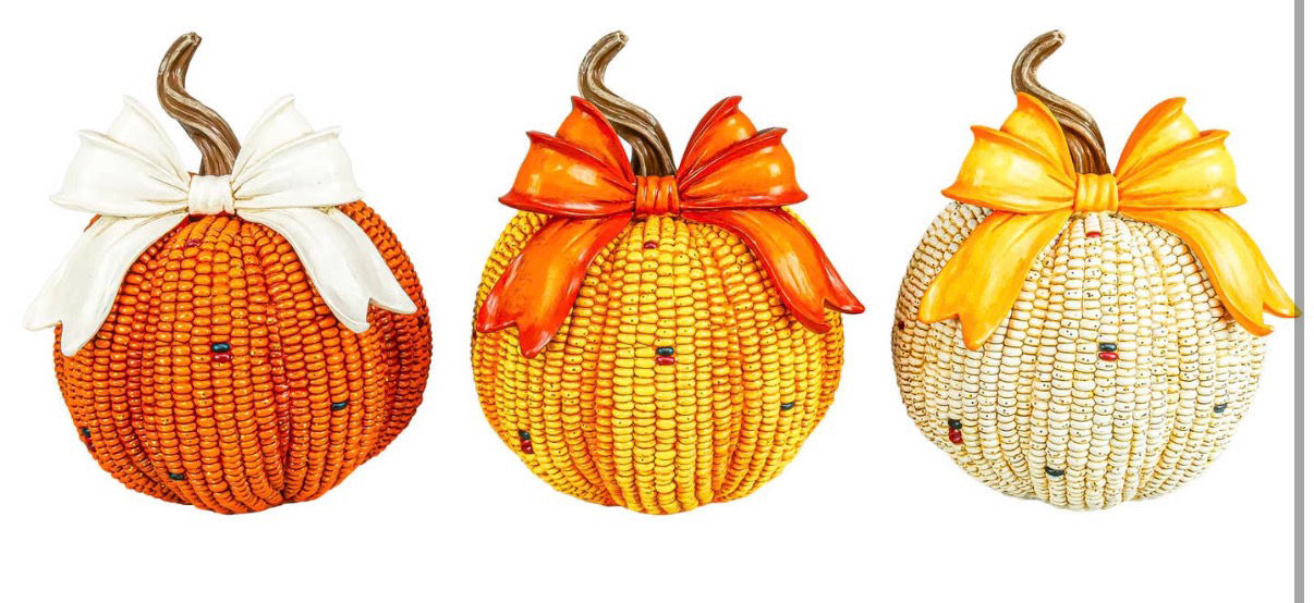 Large Resin Harvest Pumpkin 