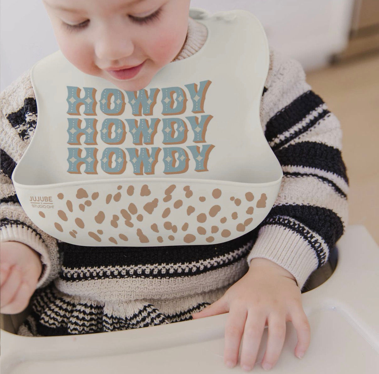 Silicone Bib Howdy Howdy Howdy 