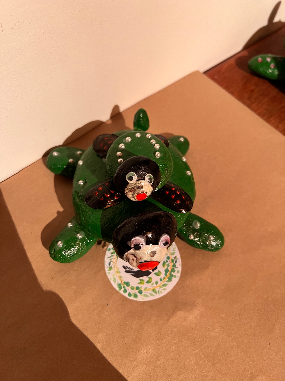 Tortuga madre eh hija tamaño pequeño 
