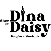 Logo de la marque Chez Dina et Daisy en noir et blanc