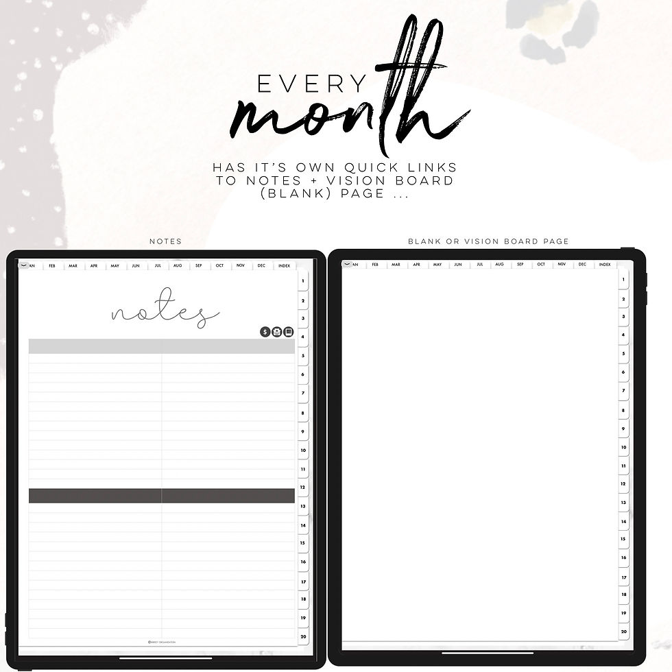 Thumbnail: UNDATED CUSTOMIZABLE Life Planner PORTRAIT
