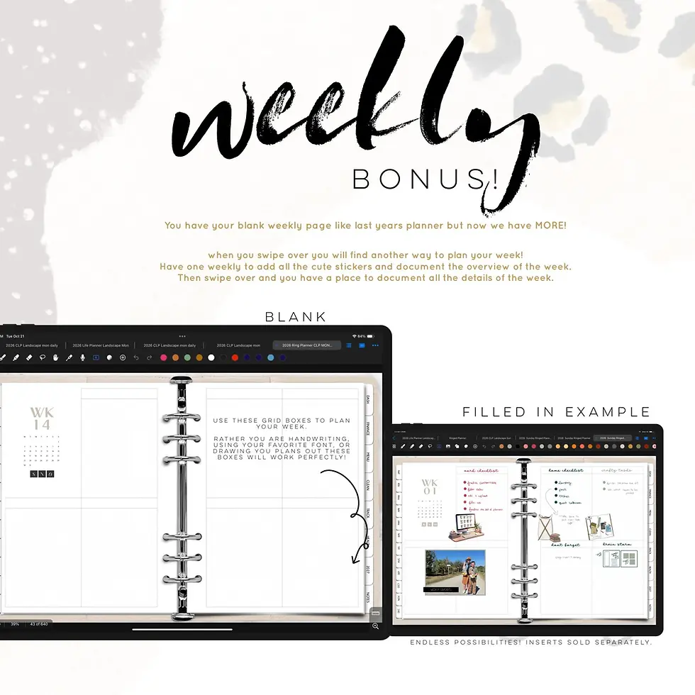 Thumbnail: Undated CUSTOMIZABLE Ringed Planner (2026 version)