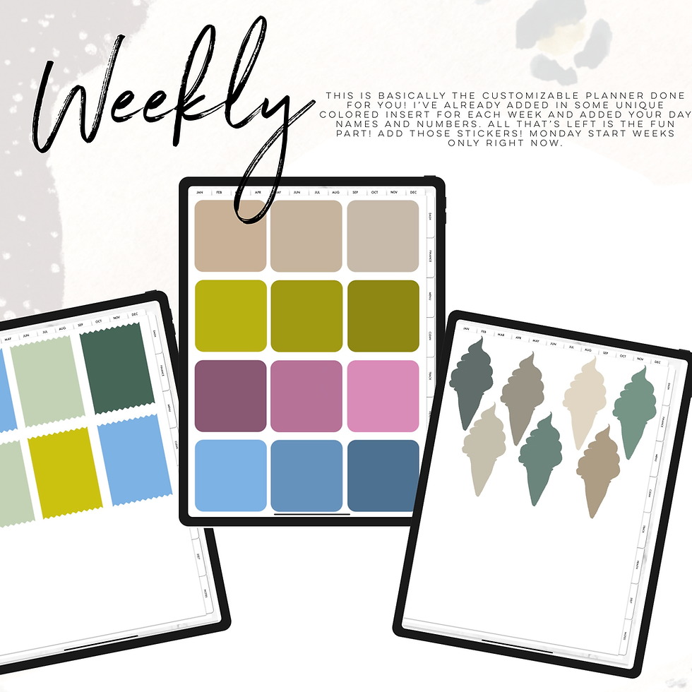 Thumbnail: June  2026 Colored Weekly Digital Inserts