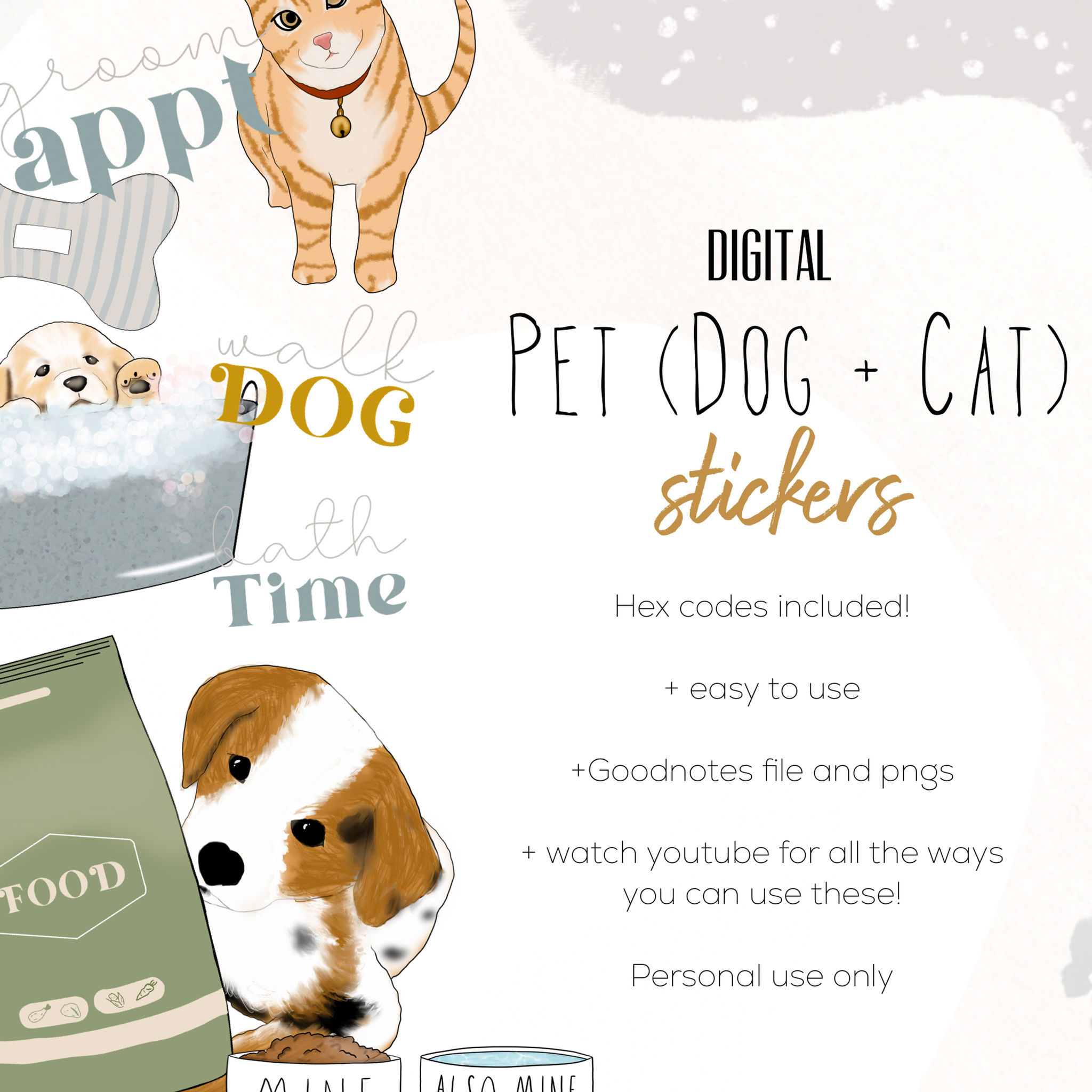 Pet (Dog and Cat) Stickers