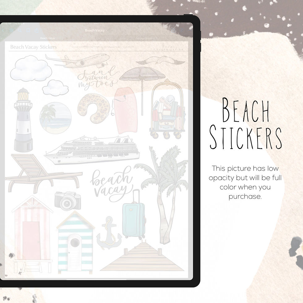 Thumbnail: Beach Vacay Stickers