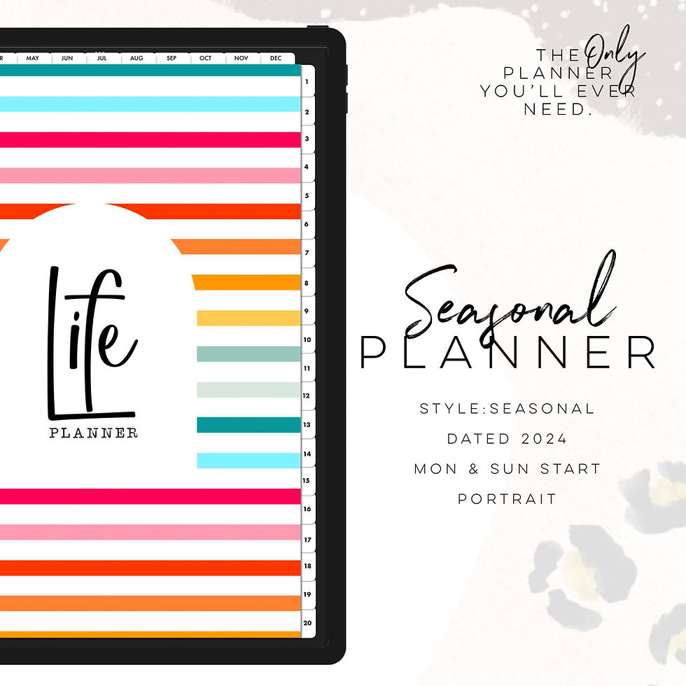 2024 Seasonal Planner PORTRAIT