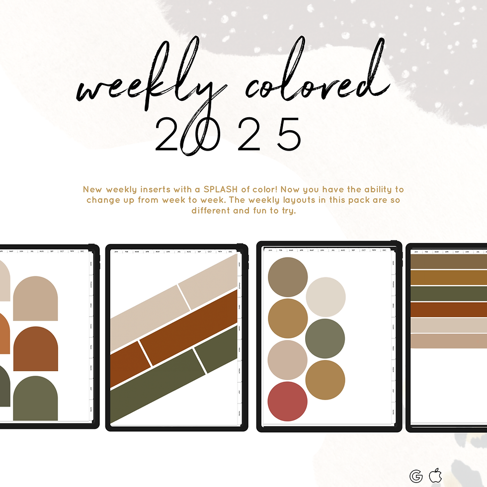 Thumbnail: November 2025 Colored Weekly Digital Inserts