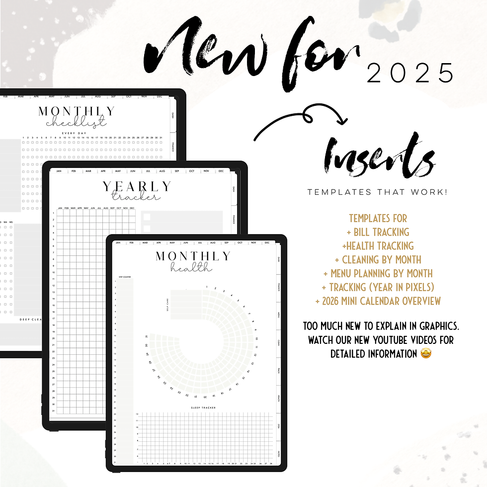 Thumbnail: INSERTS from our 2025 Designs